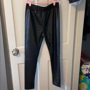 Black Polyester pants